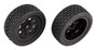 Team Associated SR10 Pre-Mounted Street Stock Tires w/Front Wheels (2)