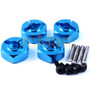 Yeah Racing Aluminum 5.5mm Wheel Adapter Set (BU) For All 1/10 Touring Drift Crawler Car