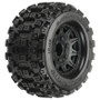 PROLINE 1/10 Badlands MX28 Fr/Rr 2.8" MT Tyres Mounted 12mm Black Raid (2)