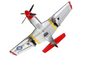 XK A280 P-51 Mustang with 3D/6G Gyro System 560mm Wingspan 2.4GHz 4CH EPP RC PLane RTF for Beginner