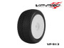 VP-PRO 913 Gripz Evo (M4 - SuperSoft) - 1/8 Offroad Truggy Tires Pre-Glued on White Rims (2pcs)