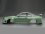 Killerbody 1/10 Nissan Skyline R34 Champagne Green Painted Body Shell