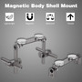 RC Car Body Mount Kit, Aluminum Magnetic Invisible Body Shell Mount Kit for 1/10 drift or on road (Titanium))