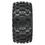 PROLINE 1/6 Badlands MX57 Front/Rear 5.7” Tires Mounted on Raid 8x48 Removable 24mm Hex Wheels (2): Black