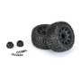 PROLINE 1/8 Trencher LP F/R 3.8" MT Tires Mounted 17mm Blk Raid (2)