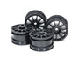 Tamiya M-Chassis 11-Spoke Wheels (Black, 4pcs.) [51665]