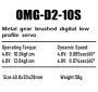 OMG D2-10S Digital Low Profile 10KG Servo