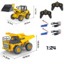 Huina 1515 2.4G 1/24 2in1 Rc Dump Truck Bulldozer Forklift 9CH Engineering Vehicle Diecast