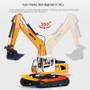 Huina 1516 1/24 Remote Control Excavator  6-way Excavation Simulation Engineering Vehicle