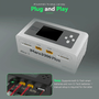 Gens ace iMars D300 Plus Smart Charger | Bluetooth App Control | G-Tech | Dual-Channel | White