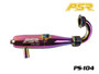 VP-Pro / Power Star 1/8 Buggy Exhaust Pipe - EFRA 2202 (Rainbow Plating)