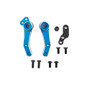 Team Associated DC10 Factory Team Aluminum Bellcrank Steering Arm Set (Blue)