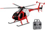 C189 MD500 2.4G 4CH UAV 1:28 Fixed Height Single Blade Flybarless RC Helicopter - Red
