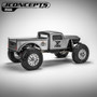 JConcepts JCI The Forge - 1/10 Rock Crawler Pre-Trimmed WB Body (12.3") (Clear)