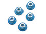 Tamiya 4MM AL-FLANGE LOCK NUT(5)BLUE 53159