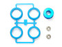 Tamiya ALUMINIUM WHEELIE ROLLER SET (BLUE) 54473