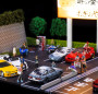 G-Fans 1/64 Initial D Parking Lot Diorama with Light 710037
