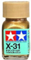 Tamiya X31 ENAMEL TITANIUM GOLD 8031