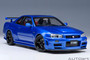 Auto Art 1/18 77462 Nissan Skyline GT-R (R34) Z-tune (Bayside Blue)