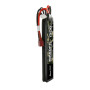 Gens ace 25C 1300mAh 2S1P 7.4V Saddle Airsoft Gun Lipo Battery with Deans(T) Plug