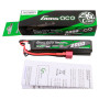 Gens Ace 25C 2000mAh 2S2P 7.4V Saddle Airsoft Gun Lipo Battery with Deans(T) Plug