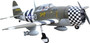 Seagull Models ( SG-Models ) P-47G Thunderbolt "Snafu 63" 20cc with electric 84° retractable landing gear