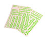 Schumacher - Schumacher Decal Sheet - Neon Green - pk2