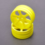 Core RC - JC 6 Spoke 2.2 4WD Front Yellow Wheel CAT 2K pr