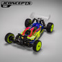 JConcepts Schumacher Cat PB "P2" 1/10 Buggy Body (Clear) w/Two Wings