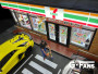 G-Fans G.Fans 1:18 Diorama 7-11 Building Model 4 Parking Spaces 711801B