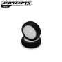 JConcepts Losi Micro-B Sprinter Pre-Mounted Front Tires (White) (2) (G3 - Soft)