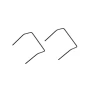 Team Associated RC10 Model 24 Wing Mounting Wires (2)