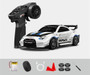 Hstar D43-02 RTR 1/43 2.4G 4WD Drift RC Car Gyro Full Proportional Alloy Body Shell -White