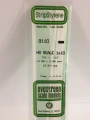Evergreen - HO SCALE STYRENE STRIP 1X10 10pcs