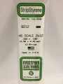 Evergreen - HO SCALE STYRENE STRIP 2X12 10pcs
