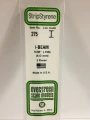 Evergreen - I BEAMS 35CM LONG X 4MM 3pcs