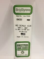 Evergreen - HO SCALE STYRENE STRIP 4X8 10pcs