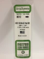 Evergreen - HO SCALE SYTRENE STRIP 6X10 10pcs
