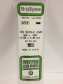 Evergreen - HO SCALE STYRENE STRIP 2X8 10pcs