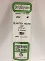 Evergreen - QUARTER ROUND-2.50MM 3pcs