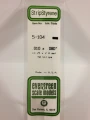 Evergreen - STRIPSTYRENE WHITE.25X2MM 10pcs