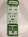 Evergreen - STRIPSTYRENE WHITE.38X.75MM 10pcs