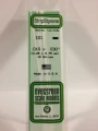 Evergreen - STRIPSTYRENE WHITE.25X.75MM 10pcs