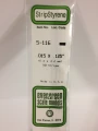 Evergreen - STRIPSTYRENE WHITE.38X3.2MM 10pcs