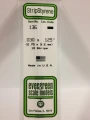 Evergreen - STRIPSTYRENE WHITE.75X3.2MM 10pcs