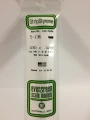Evergreen - STRIPSTYRENE WHITE.75X3.2MM 10pcs