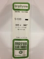 Evergreen - STRIPSTYRENE WHITE.38X1.5MM 10pcs
