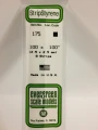 Evergreen - STRIPSTYRENE WHITE2.5X2.5MM 8pcs