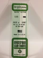 Evergreen - STRIPSTYRENE WHITE.38X2.5MM 10pcs