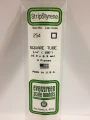 Evergreen - SQUARE TUBE -6.40MM 2pcs